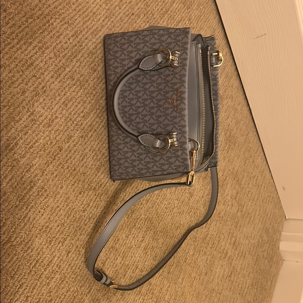 Michael kors blue crossbody Handbag and wallet